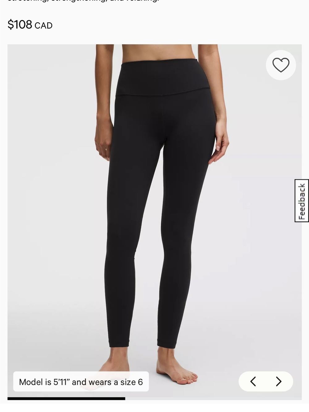 lululemon athletica Black High-Rise Leggings